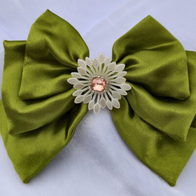 golden  embellishments triple layer bow